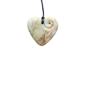 #12 Heart with Koru Jasper (40mm)