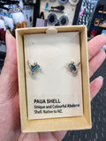 #12 Paua Humming Bird Earrings