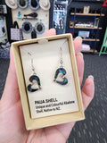 #17 Paua Heart Earrings