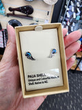 Paua Angel Wing Earring