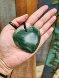 #A23 Large Carved Heart Pendant (60mm)