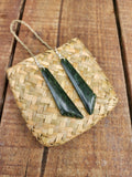 #22B Greenstone Earrings (70mm)