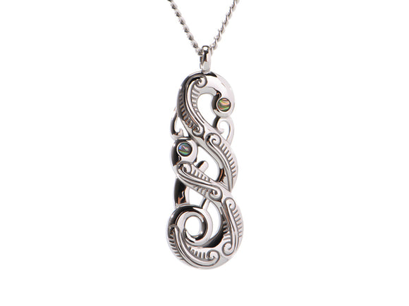 #N Manaia Silver Pendant