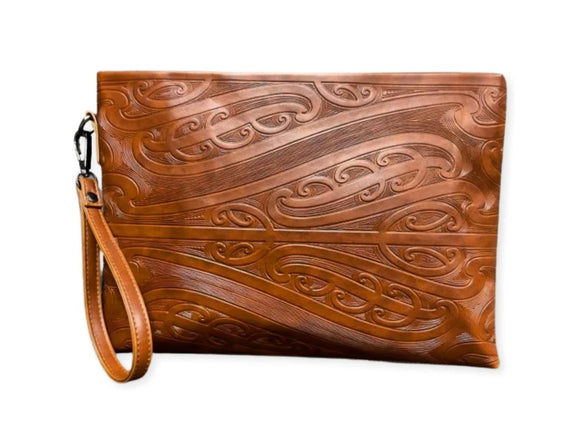 Tan Clutch Bag