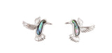 #12 Paua Humming Bird Earrings