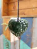 #B23 Carved Heart Pendant (40mm)