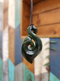 #70A Single Pikorua with Koru Pounamu (60mm)