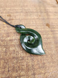 #70A Single Pikorua with Koru Pounamu (60mm)