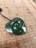 #B30 Manawa Koru Heart Pendant (60mm)