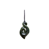 #70A Single Pikorua with Koru Pounamu (60mm)