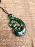 #70B Pikorua with Double Koru Pounamu (55mm)