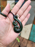 #70B Pikorua with Double Koru Pounamu (55mm)