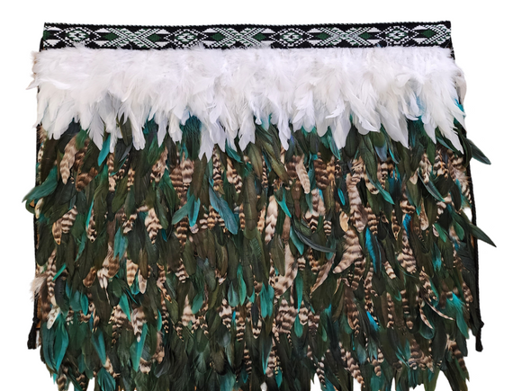 #G Kākahu (Korowai) - Teal & Brown (5 year old)