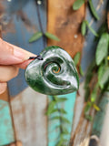 #B30 Manawa Koru Heart Pendant (60mm)