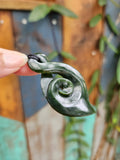 #70A Single Pikorua with Koru Pounamu (60mm)