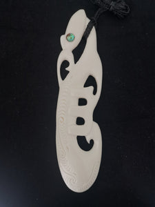 Large Manaia Bone Carving #44