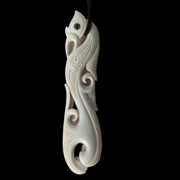 Large Bone Carving Manaia #30 – Pacific Shack Gold Coast